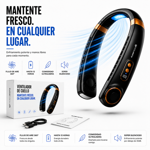 Ventilador de Cuello Portátil
